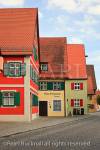 Traditional Bavarian architecture in medieval old town 
on the Romantic Road in Dinkelsbuhl, Bavaria, 
Germany, Europe. 
