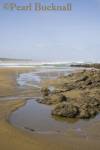 Ninety Mile Beach on Tasman Sea coast from The Bluff.  
Aupori Peninsula Northland North Island New Zealand 


