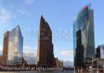 Modern buildings and DB building in former east 
German death strip in Potsdamer Platz, Berlin, 
Germany, Europe. 