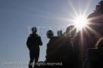 Walkers in silhouette against the sun on Tryfan 
mountain in Snowdonia, North Wales, UK, Britain, 
Europe. 