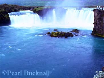 GODAFOSS Waterfall or 'FALL of the GODS', Iceland 
Europe




