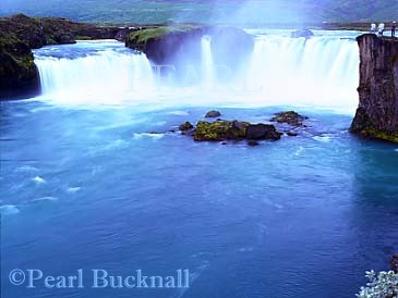 GODAFOSS Waterfall or 'FALL of the GODS', Iceland 
Europe




